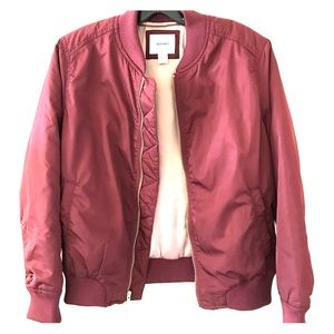 Red, bomber jacket